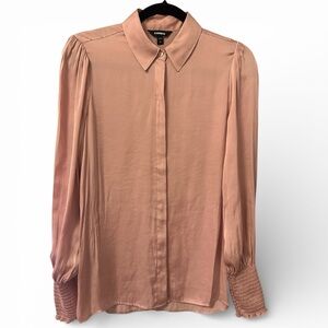 Express Blush Pink Women's Blouse- SZ S